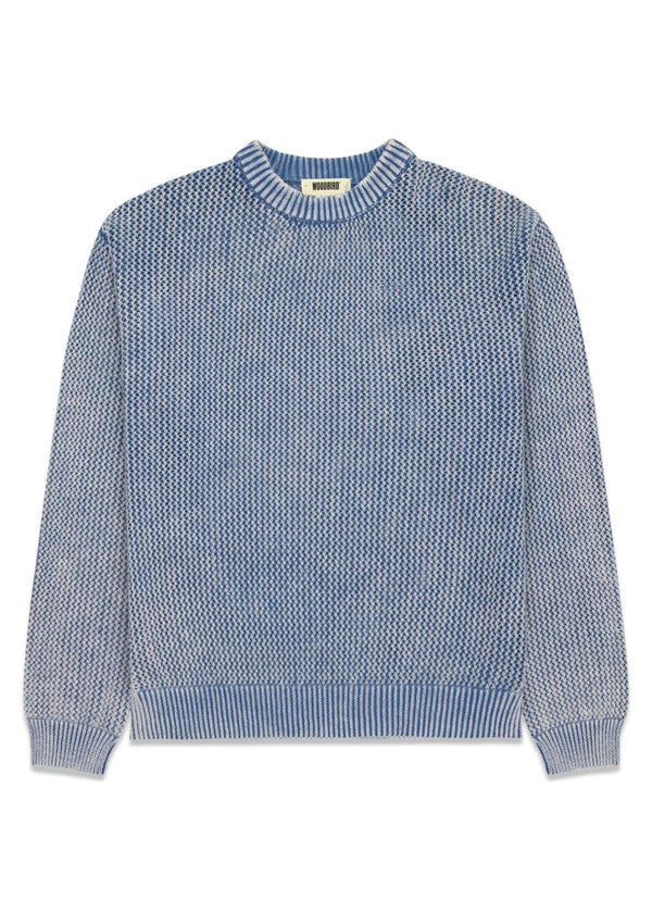 Kurt Mesh Knit - Deep Cobalt-Knitwear-Woodbird-Butler Loftet