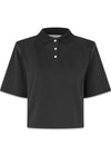 Lana Polo - Black-T-shirts-Oval Square-Butler Loftet