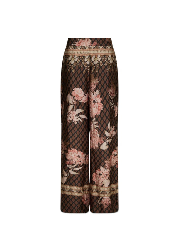 Lunet Botanical Border Pants - Black-Pants-Neo Noir-Butler Loftet
