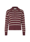 Malvamd stripe polo - Andorra Soft White Stripe-Knitwear-Modström-Butler Loftet