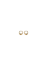 Mini Globe Huggies - Goldplated-Jewellery-Pernille Corydon-Butler Loftet