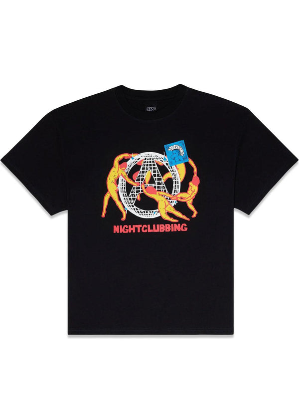 NIGHTCLUBBING TEE - Old Black-T-shirts-Pas de Mer-Butler Loftet