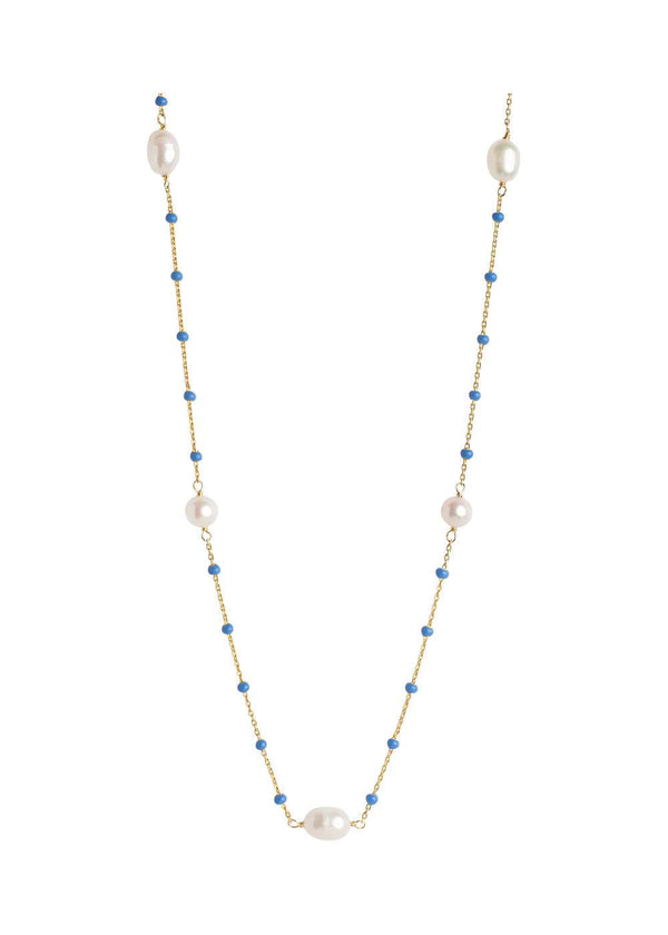 Necklace, Lola Perlita - Cornflower-Jewellery-ENAMEL Copenhagen-Butler Loftet