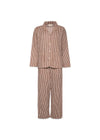 Nuit Pyjamas Set - Brown Stripes-Shirts-Sissel Edelbo-Butler Loftet
