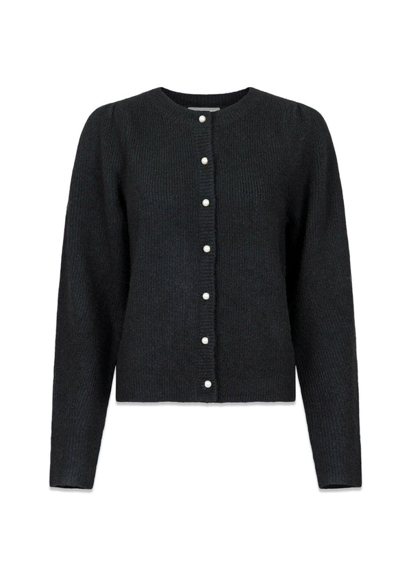 Nuna Knit Cardigan - Black-Knitwear-Neo Noir-Butler Loftet