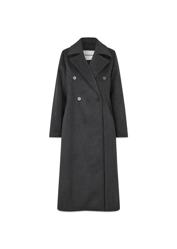 Olinamd coat - Dark Grey Melange-Outerwear-Modström-Butler Loftet