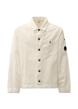Overshirt Cotton/Linen - Gauze White-Shirts-C.P. Company-Butler Loftet