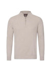 Patton Half Zip - Brick Beige-Knitwear-Oscar Jacobson-Butler Loftet