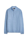 Paul Half Zip - Pond Blue-Knitwear-Oscar Jacobson-Butler Loftet