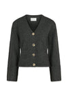 Pixie Knit Cardigan - Antracit-Knitwear-Neo Noir-Butler Loftet