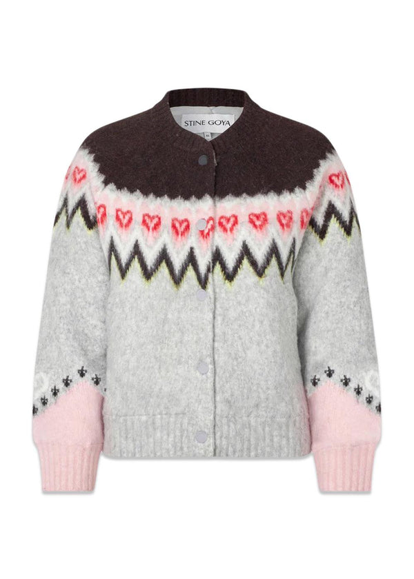 RAGLAN BOMBER JACKET - Fairisle-Knitwear-Stine Goya-Butler Loftet