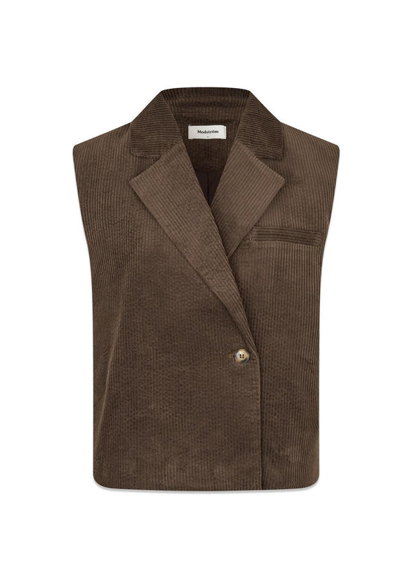 Roycemd vest - Seal Brown-Blazers-Modström-Butler Loftet