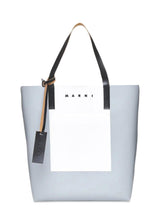 SHOPPING BAG - Antique Silver/Silk White/Black-Bags-Marni-Butler Loftet