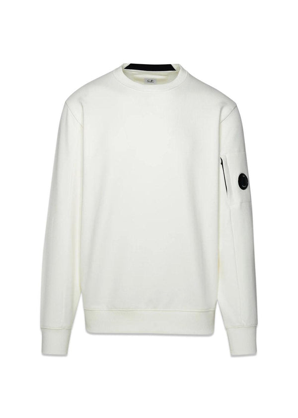 SWEATSHIRTS - CREW NECK - Gauze White-Sweatshirts-C.P. Company-Butler Loftet