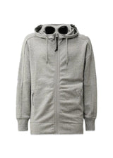 SWEATSHIRTS HOODED OPEN DIAGONAL - Greystone-Hoodies-C.P. Company-Butler Loftet