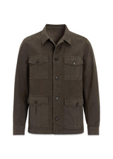 Safari Shirt Jacket - Army Green-Outerwear-Oscar Jacobson-Butler Loftet