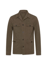 Safari Shirt Jacket - Rosciola Green-Outerwear-Oscar Jacobson-Butler Loftet