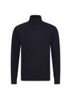 Salim Rollneck - Navy-Knitwear-Oscar Jacobson-Butler Loftet