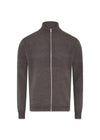 Saltum Sailor Zip - Dark Khaki Mel-Knitwear-Clipper-Butler Loftet