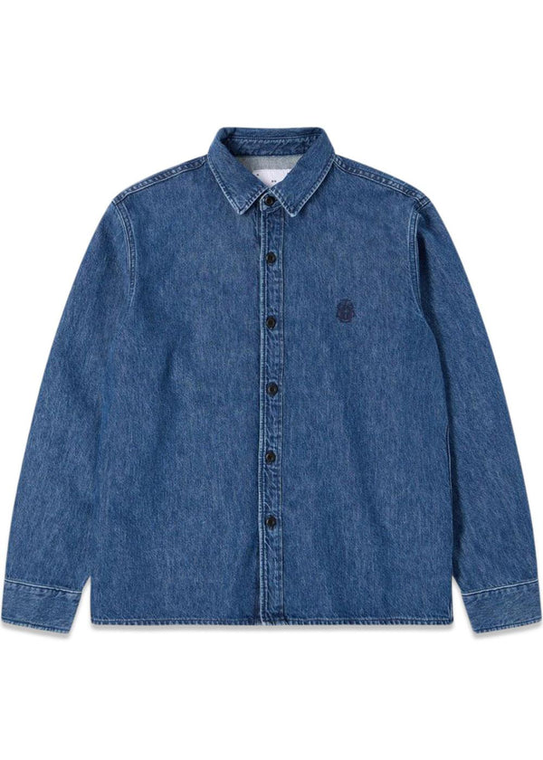 Sebastian Shirt LS - Blue-Shirts-Edwin-Butler Loftet
