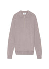 Sergio zip polo 6605 - Stone-Knitwear-Nn. 07-Butler Loftet