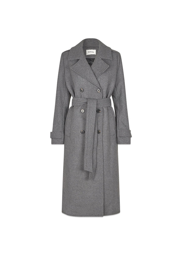 ShayMD coat - Dark Grey Melange-Outerwear-Modström-Butler Loftet