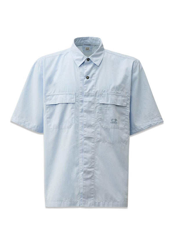 Shirts - Short Sleeve - Cerulean-Shirts-C.P. Company-Butler Loftet