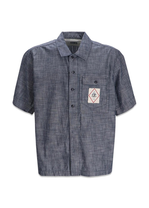 Short Sleeve Chambray 4.75 oz - Chambray-Shirts-C.P. Company-Butler Loftet