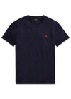 Short Sleeve Custom Slim Fit T-Shirt - Blue-T-shirts-Ralph Lauren-Butler Loftet