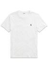 Short Sleeve Custom Slim Fit T-Shirt - White-T-shirts-Ralph Lauren-Butler Loftet