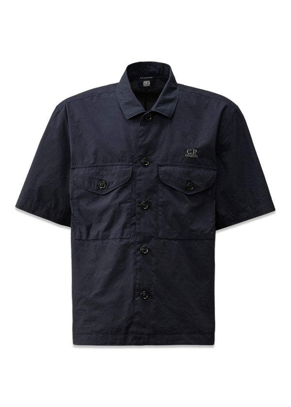 Short sleeve Popeline - Navy-Shirts-C.P. Company-Butler Loftet