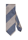 Etons Silk Linen Tie - Blue Stripe. Køb accessories her.
