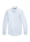 Slim Fit Oxford Shirt - Blue Striped Oxford-Shirts-Ralph Lauren-Butler Loftet