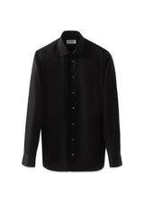 Slim Fit Signature Twill Pointed - Black-Shirts-Eton-Butler Loftet