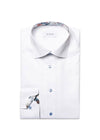 Slim Floral Effect Signature Twill Shirt - White-Shirts-Eton-Butler Loftet