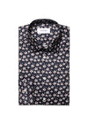 Etons Slim - Floral Print Signature Twill - Navy. Køb shirts her.