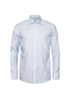 Slim Geometric Micro Print Twill Shirt - Light Blue-Shirts-Eton-Butler Loftet
