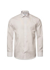 Slim Poplin Print - Brun-Shirts-Eton-Butler Loftet