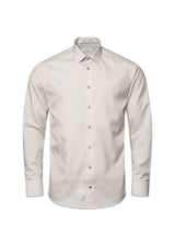 Etons Slim - Poplin Print - Mid Grey. Køb shirts her.