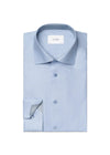 Slim Semi Solid Effect Dobby Shirt - Light Blue-Shirts-Eton-Butler Loftet