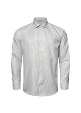 Slim Stripped Signature Oxford Shirt - Light Green-Shirts-Eton-Butler Loftet
