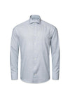 Slim Wrinkle Free Flannel Shirt - Light Blue-Shirts-Eton-Butler Loftet
