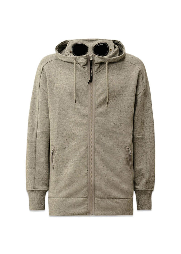 Sweatshirts - Hooded Open Diagonal - Greystone-Sweatshirts-C.P. Company-Butler Loftet