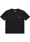 TOREY CROPPED T-SHIRT W/ LOGO - Solid Black-T-shirts-ALIS-Butler Loftet