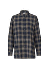 Tappomd shirt - Navy Sky Check-Shirts-Modström-Butler Loftet