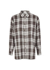 Tappomd shirt - Seal Brown Tartan-Shirts-Modström-Butler Loftet