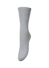 Telma Solid Sock - Light Grey Melange-Socks/stockings-BeckSöndergaard-Butler Loftet