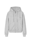 TiaMD zip - Grey Melange-Sweatshirts-Modström-Butler Loftet