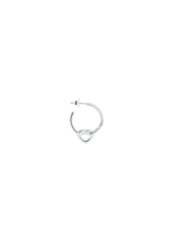 Tied Heart Hoop - Sterling Silver-Jewellery-Jane Kønig-Butler Loftet
