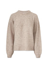 Truce o-neck - Beige Melange-Knitwear-Modström-Butler Loftet